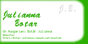 julianna botar business card