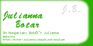 julianna botar business card